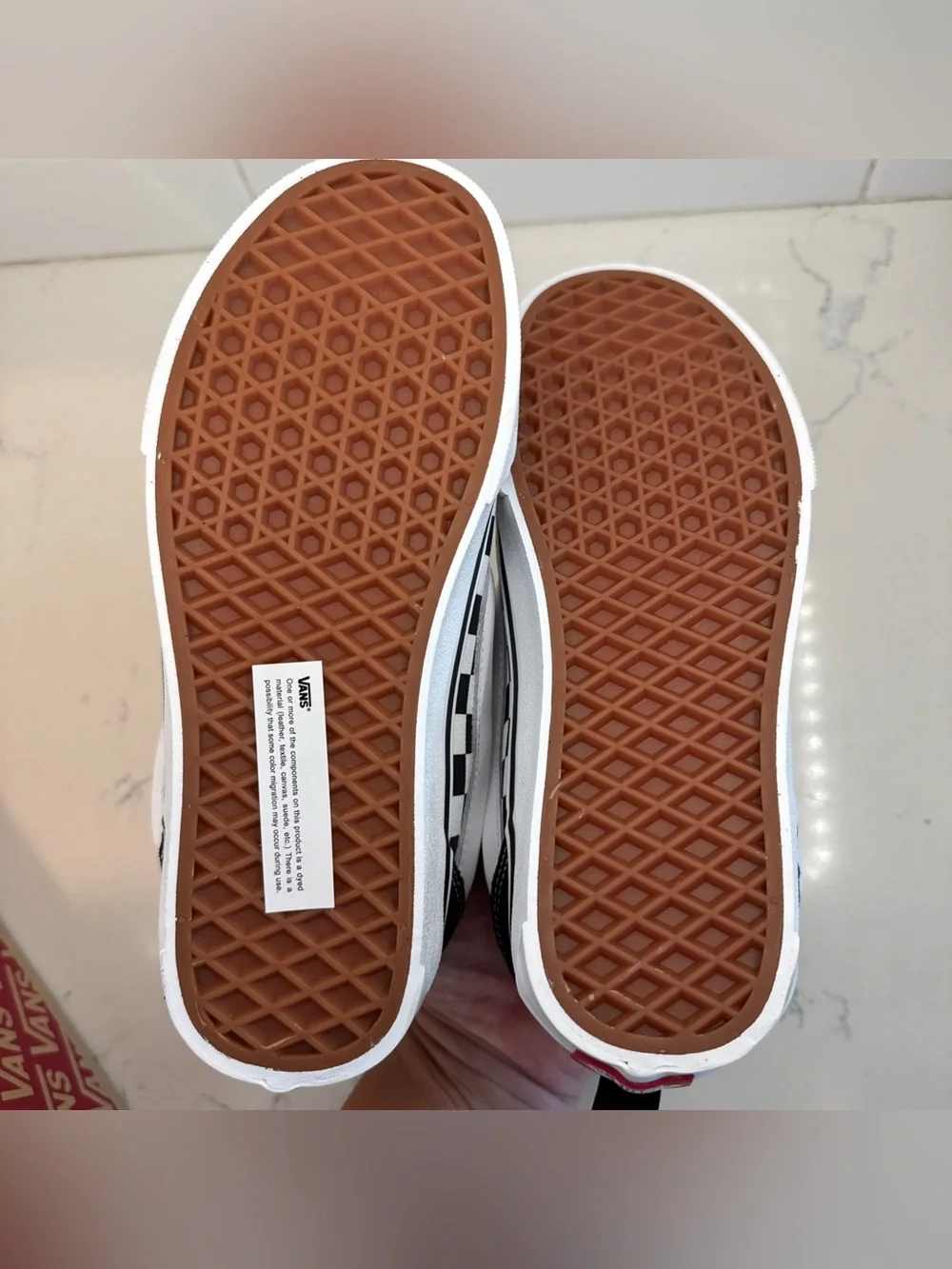New Vans Knu Skool Skate Shoe Size 5.5 Y Men’s Black White Check Lace Up Sneaker